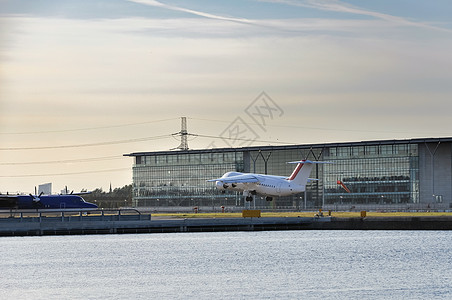 郑州航空港区从伦敦市机场起飞的飞机机上起飞背景
