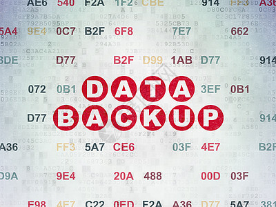 数字数据纸背景上的数据概念数据备份代码创新网络程序白色字母软件中心红色技术图片