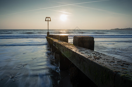 Dorset海岸的黎明图片