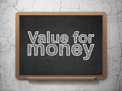 货币概念 黑板背景的金钱价值图片