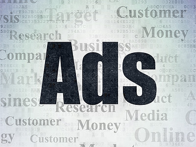 数字数据纸背景上的广告概念广告战略产品网络宣传推广公关市场电脑互联网代码图片