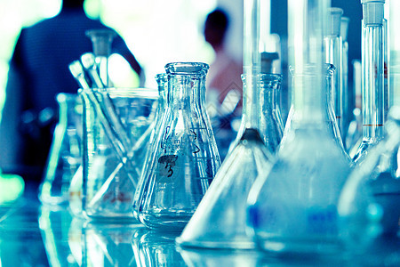 实验室玻璃软件反射烧瓶瓶子技术测量科学化学品药品实验化学图片