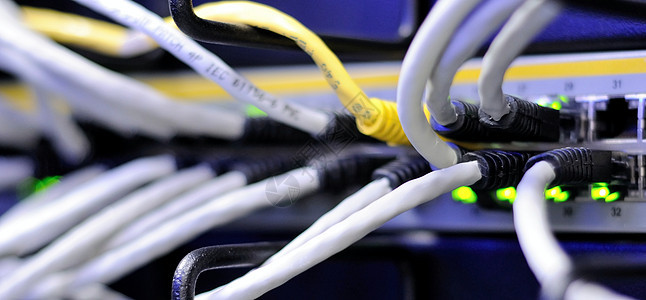数据连接基础设施宽带绳索力量金属速度电缆数据中心局域网路由器图片