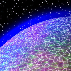 世界网络互联网数据蓝色辉光圆形金属想像力行星技术科学图片