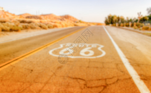 加利福尼亚州66号历史路的分散式背景摩托车冒险路线气体运输驾驶历史性速度汽车指示牌图片