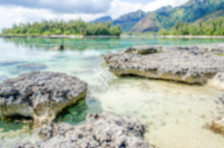 法属波利尼西亚热带海滩的突出背景背景地平线蓝色奢华假期晴天海岸线旅游海景海洋异国图片