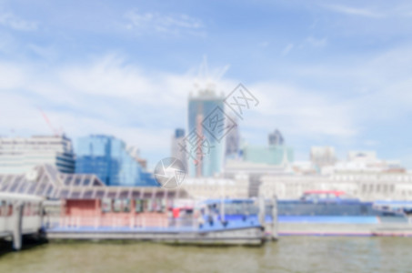 伦敦市天际线的焦点背景蓝色交易摩天大楼商业金融国际业务股票外观地标图片