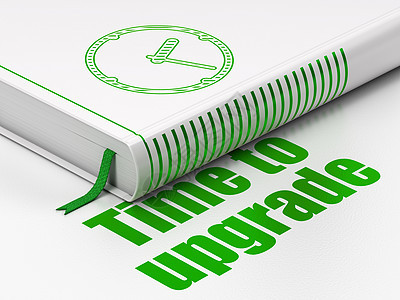 时间概念书 ClockTime 在白色背景上升级图片