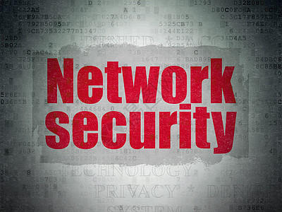 数字数据纸背景上的隐私概念网络安全政策财产犯罪警报密码代码保卫裂缝攻击密钥图片