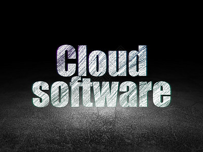云层技术概念 黑房中的云雾软件房间网站服务器计算高科技工业孵化机动性中风全球背景图片