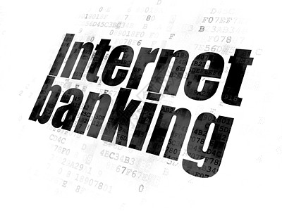 数字背景下的银行概念网上银行财富价格金融电脑投资数据电子商务贷款展示现金图片