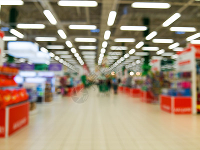 抽象模糊多彩超市 aisl顾客购物部门大卖场产品商品销售购物中心杂货店架子图片