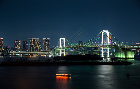 东京市风景彩虹旅行日落市中心地标港口游客吸引力建筑学景观图片