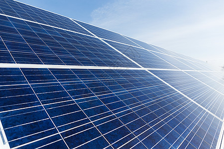 蓝色天空太阳能面板力量绿色环境生态电气阳光全球光伏创新玻璃图片