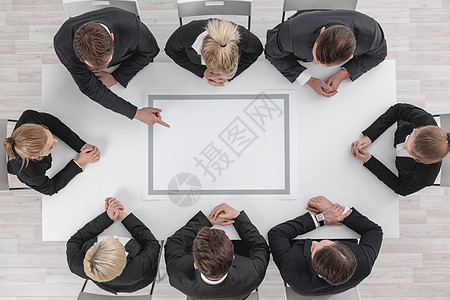 工商界人士参加会议风暴办公室框架合伙白色桌子团体职业工作团队图片