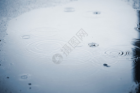 雨行人城市生活海浪水面气候蓝色路面圆圈地面飞溅图片