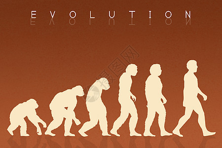 人类进化灵长类生活历史勘探概念科学起源插图古生物学地球背景图片
