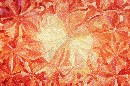 抽象的豪华光亮和小布基希尼花朵火花橙子红色奢华自由金子背景图片