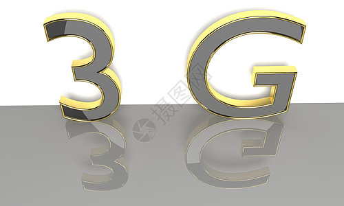 3G 3d 文字速度白色电话插图移动技术数据宽带细胞机动性背景图片