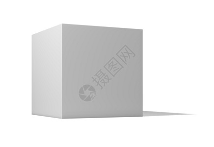 孤立在白色背景上的空白框程序零售灰色商业推广正方形纸盒软件阴影立方体图片