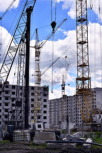 区域规划建造城市的高清图片