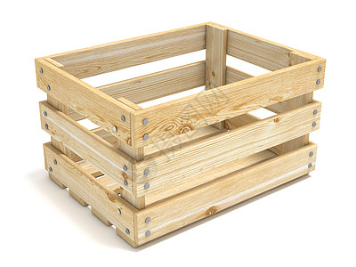 空木箱 侧面图  3个运输木头包装食物空白农业插图木材水果工作室图片