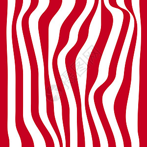 条纹抽象背景 红色和白色斑马纹 插画液体油漆墙纸干涉褶皱野生动物皱纹曲线丛林动物群图片