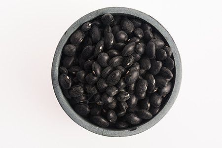 白底黑豆植物蔬菜食物生产饮食农业种子营养粮食图片