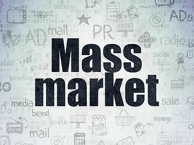 数字数据纸背景上的广告概念大众市场灰色涂鸦黑色活动公关电脑社会宣传草图营销图片