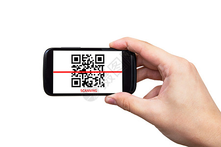智能电话扫描QR码条码技术屏幕矩阵码手机矩阵二维码酒吧标签电脑图片