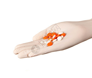 手握平板的男子手指处方胶囊剂量药品宏观医生药物身体医院图片