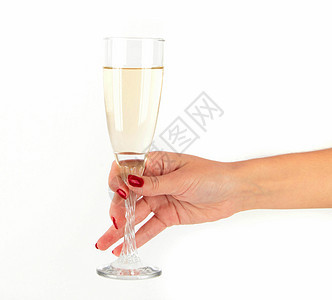 握着香槟杯的手纪念日白色乐趣气泡周年玻璃生日成功派对液体图片