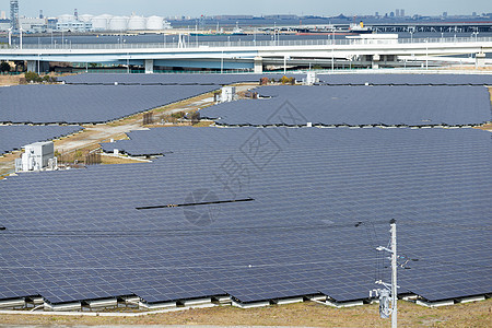 太阳能电池板阳光环境蓝色活力绿色生态来源太阳光伏窗格图片