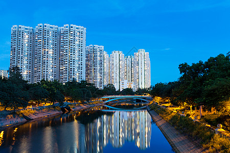 香港住宅楼香港城市地标享受袖珍日落住房建筑摩天大楼天际景观图片