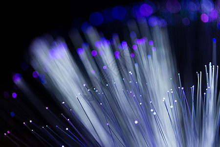 蓝色光纤中心电缆高科技速度港口紫色电脑技术全球商业背景