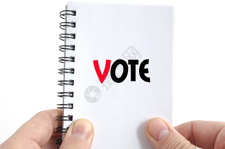 表决案文概念成功会议卡片剪裁投票冠军笔记小路红色商业图片