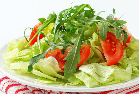 更新沙拉健康饮食火箭叶菜树叶草本植物饮食食物小菜盘子蔬菜图片
