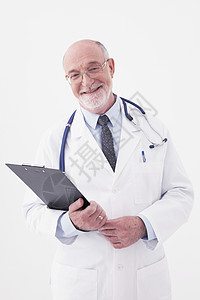 妇科医生专家工作室男性微笑职业白色药品文件夹医疗男人背景图片