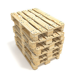 木制欧元托盘 3D库存货运盒子生产阴影调色板仓库架子包装团体图片