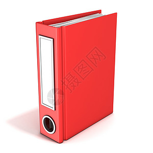 红色办公室文件夹 站立3D图片