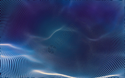 蓝色几何抽象的多边形空间低聚暗 background3d 渲染墙纸技术科学背景三角形黑色蓝色矩阵宏观金属背景