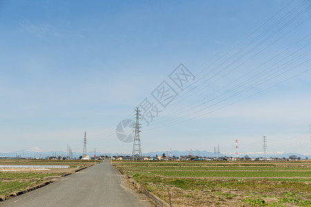 电力配电塔建造网格框架技术蓝色网络天空车站金属活力图片