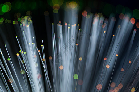 轻型光纤电缆电子光学红色技术全球金属蓝色互联网数据背景图片