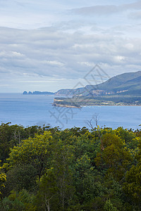 塔斯马尼亚州鹰鹰巢湾海盗湾景象海岸线公园天空海岸鹰鹰悬崖岩石海洋侵蚀蓝色图片