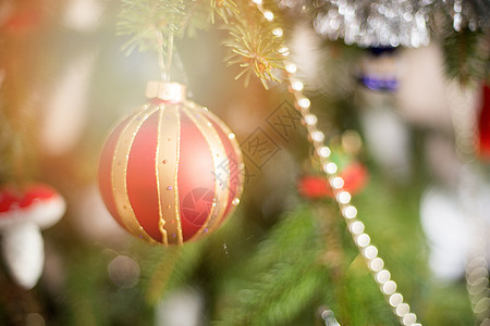 圣诞树装饰花环庆典装饰品丝带礼物风格玩具季节雪花假期图片