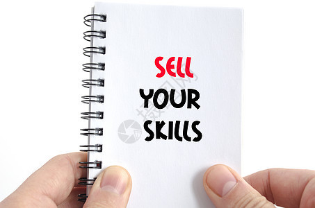出售您的技能文本概念面试商业天赋课程人士商务男人资源工作木板图片
