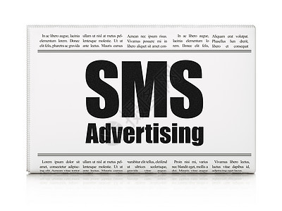 广告概念 报纸头条短号短信广告产品网络标题3d公关文章出版物宣传活动新闻图片