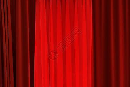 剧院红窗帘图片