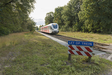 Aalten和Winters之间的Achterhoek地区柴油火车图片