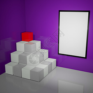 点亮的室内样机 3d 它制作图案风格休息室反射空白阴影插图嘲笑房间家具地面图片